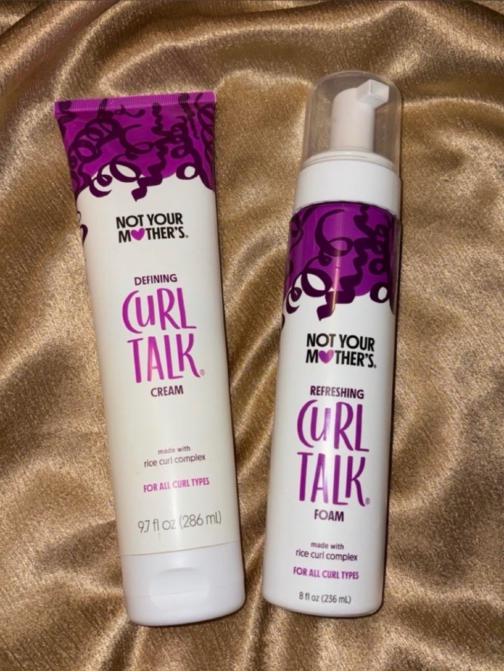 Purple Curl Talk Cream & Foam set for Defining & Refreshing Curls